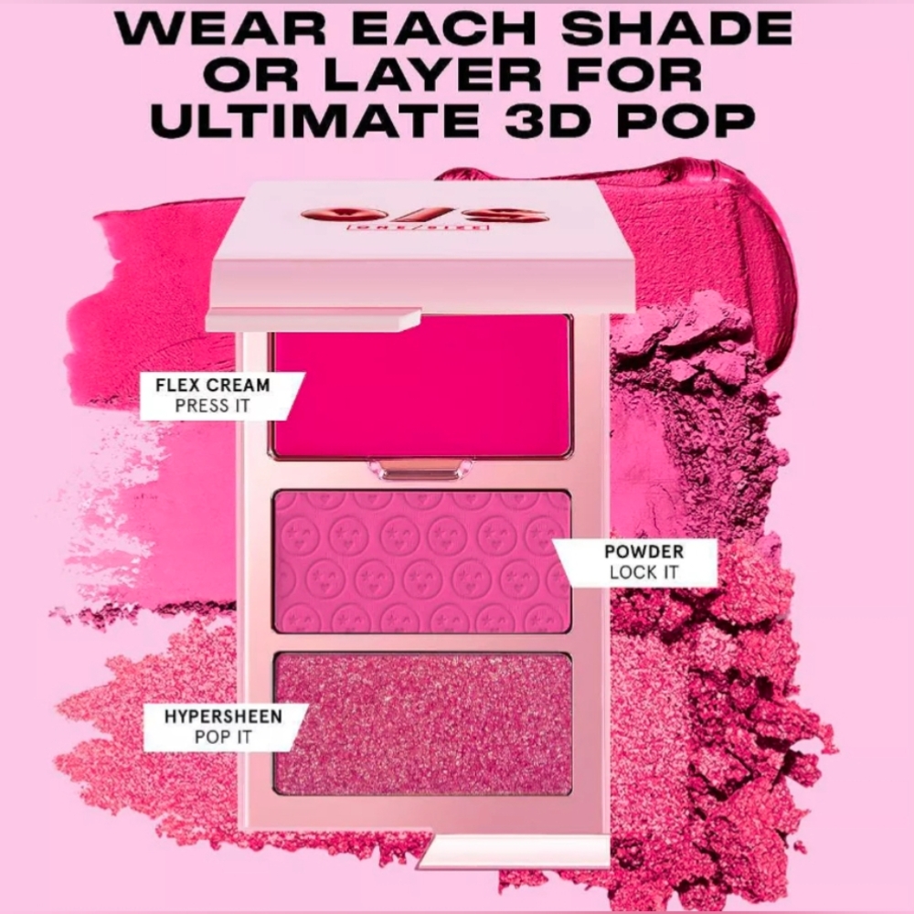 ONE/SIZE by Patrick Starrr Cheek Clapper 3D Blush Trio Palette - Picture 6 of 11